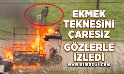 Ekmek teknesini çaresiz gözlerle izledi!