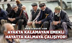 Ayakta kalamayan emekli, hayatta kalmaya çalışıyor!