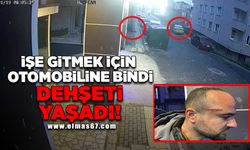 İşe gitmek için otomobiline bindi, dehşeti yaşadı