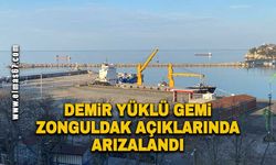 Demir yüklü gemi Zonguldak açıklarında arızalandı