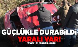 Güçlükle durabildi yaralı var!