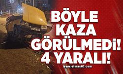 Böyle kaza görülmedi! 4 yaralı