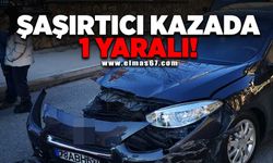 Şaşırtıcı kazada 1 yaralı!