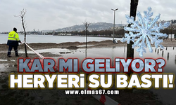 Kar mı geliyor? Heryeri su bastı!