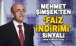 Mehmet Şimşek'ten 'faiz indirimi' sinyali