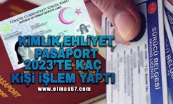 Kimlik-ehliyet-pasaport 2023’te Zonguldak'ta kaç kişi işlem yaptı!