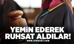 Yemin ederek ruhsat aldılar!