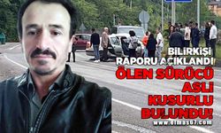 Zonguldak'ta ki ölümlü kazada ölen sürücü kusurlu bulundu!
