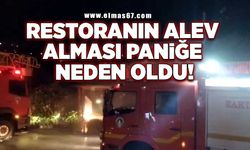 Restoranın alev alması paniğe neden oldu!