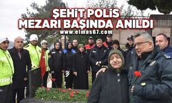 Şehit polis mezarı başında anıldı