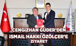 Cengizhan Güder’den İsmail Hakkı Özölçer’e ziyaret