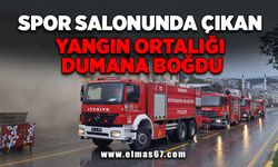 Spor salonunda çıkan yangın ortalığı dumana boğdu!