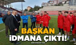 Vanspor maçı öncesi Zonguldak Kömürspor idmanına çıktı