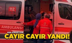 Cayır cayır yandı!