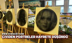 Ünlü sanatçıların çividen portreleri hayrete düşürdü