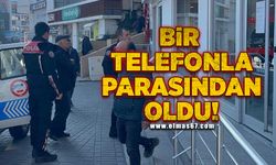 Bir telefonla parasından oldu