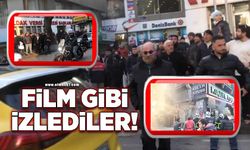 Film gibi izlediler!