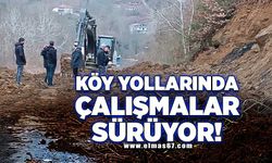 Köy yollarında çalışmalar sürüyor