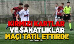 Kırmızı kartlar ve sakatlıklar maçı tatil ettirdi!