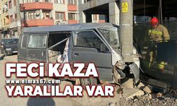 Midibüs ile otomobil çarpıştı: Yaralılar var