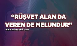 ‘Rüşvet alan da veren de melundur’