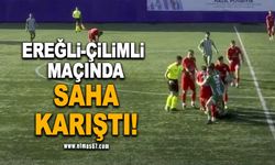 Kdz.Ereğli Belediyespor-Çilimli maçında saha karıştı!