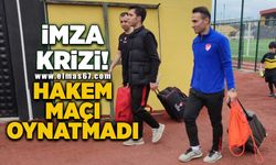 İmza krizi!  Hakem maçı oynatmadı