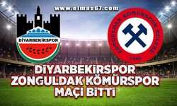 Diyarbekirspor, Zonguldak Kömürspor maçı bitti!
