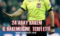 Zonguldak’ta 24 futbol hakemi terfi etti