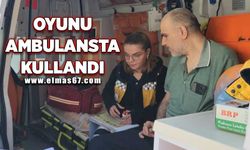 SMA hastası İsmail İnce oyunu ambulansta kullandı