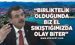 “Birliktelik olduğunda, biz el sıkıştığımızda olay bitmiştir”