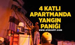 4 Katlı apartmanda yangın paniği