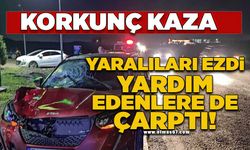 Korkunç kazada yaralıları ezdi yardım edenlere de çarptı