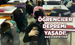 Zonguldak’ta öğrenciler depremi yaşadı!