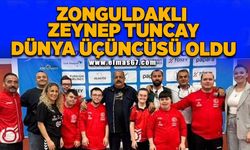 Zonguldaklı Zeynep Tuncay dünya üçüncüsü oldu