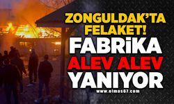 Zonguldak felaket! Fabrika alev alev yanıyor