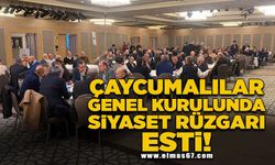 Çaycumalılar genel kurulunda siyaset rüzgarı esti