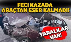 Feci kazada araçtan eser kalmadı yaralılar var