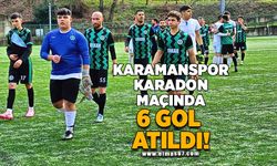 Karamanspor-Karadon maçında 6 gol atıldı!