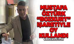 İl Başkanı Mustafa Öztürk oyunu kullandı