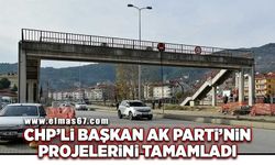 CHP’li Başkan AK Parti’nin projelerini tamamladı