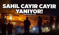 Sahil cayır cayır yanıyor