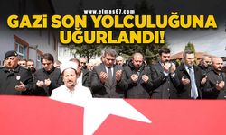 Gazi son yolculuğuna uğurlandı