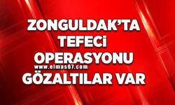 Zonguldak’ta tefeci operasyonu: Çok sayıda gözaltı