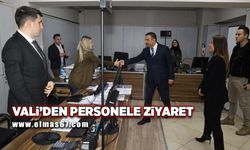 Vali Osman Hacıbektaşoğlu’ndan personele ziyaret