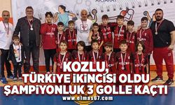 Kozlu, Türkiye ikincisi oldu, şampiyonluk 3 golle kaçtı!