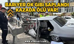 Bariyer ok gibi saplandı kazada ölü var