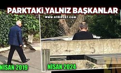 Zonguldak'ta parktaki yalnız başkanlar!