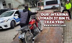 Polisin ‘dur’ ihtarına uymayan 15 yaşındaki sürücüye 37 bin TL ceza