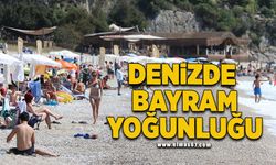 Denizde bayram yoğunluğu